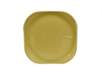 Russel Wright American Modern Chartreuse Square Serving Platter Round Edge