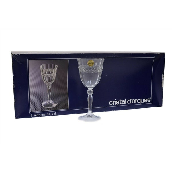 Cristal d' Arques Annecy 8.25oz Sherry Glassware Genuine Crystal Stemware (6)