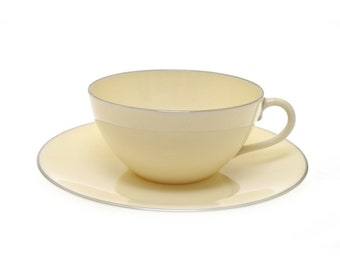 Lenox Olympia Platinum 303P Ivory Silver Cup and Saucer