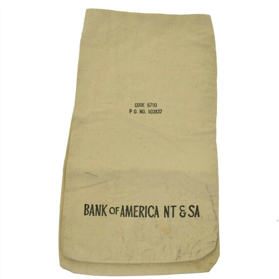 Vintage Bank Deposit Bags Bank of America Lot 6713 & 6710- Qty 16