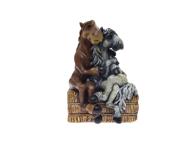 Montana Silversmiths Elmer & Ellie on Hay Bale Western Décor Figurine
