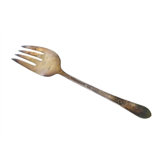 1847 Rogers Bros Silverplate Flatware Adoration Cold Meat Fork