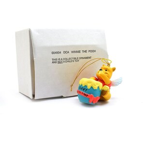 Christmas Tree Ornament DCA Winnie The Pooh Honey Hunny Pot Angel Wings 4904 NEW