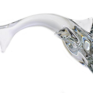 Daum Crystal Figurine Dolphin 12.5&quot; Long Signed France