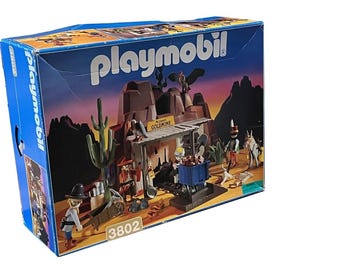Playmobil Vintage 3461 - Poteau Vert Saloon, Pièce De Collection, Occasion