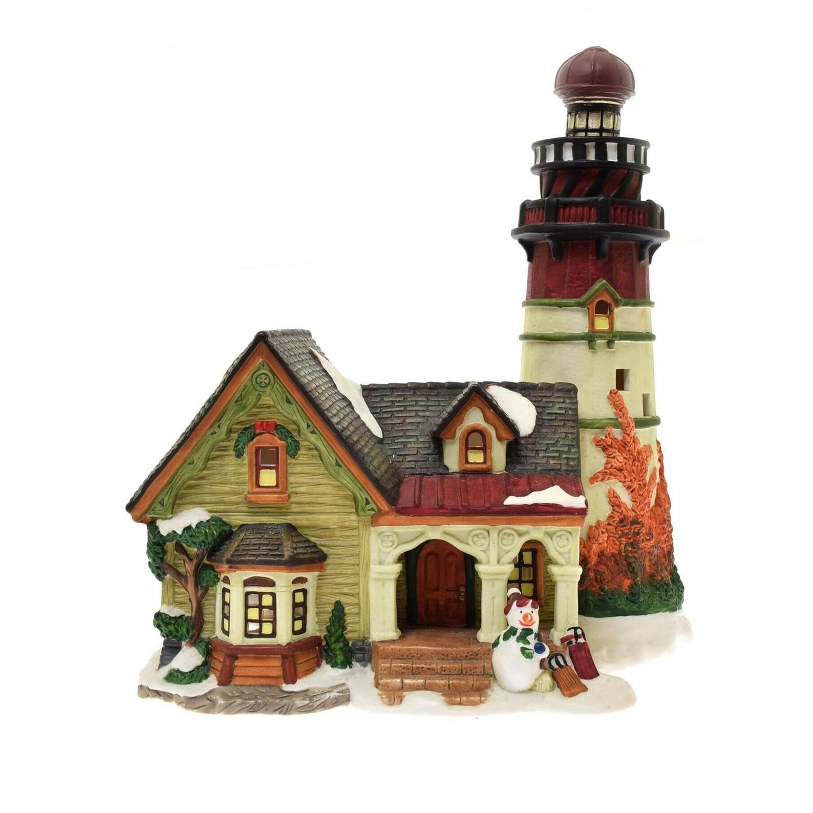 Holiday Time Lighted Christmas Village Lighthouse 9.5 w/ Etsy