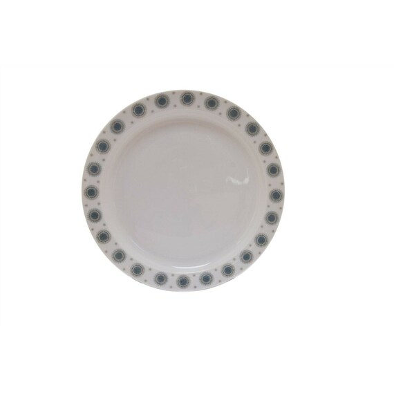 Rosenthal Ice Blossom White Blue Gray Salad Plate