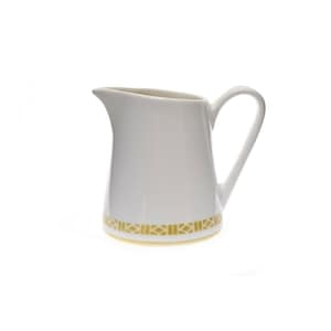 Syracuse China Syralite Honey Comb 1971 Creamer White Gold 8 oz