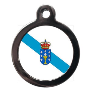 Flag of Galicia Pet Tag - Galician Flag Tags
