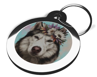Husky Breed Pet  Tags -  Various Designs Available