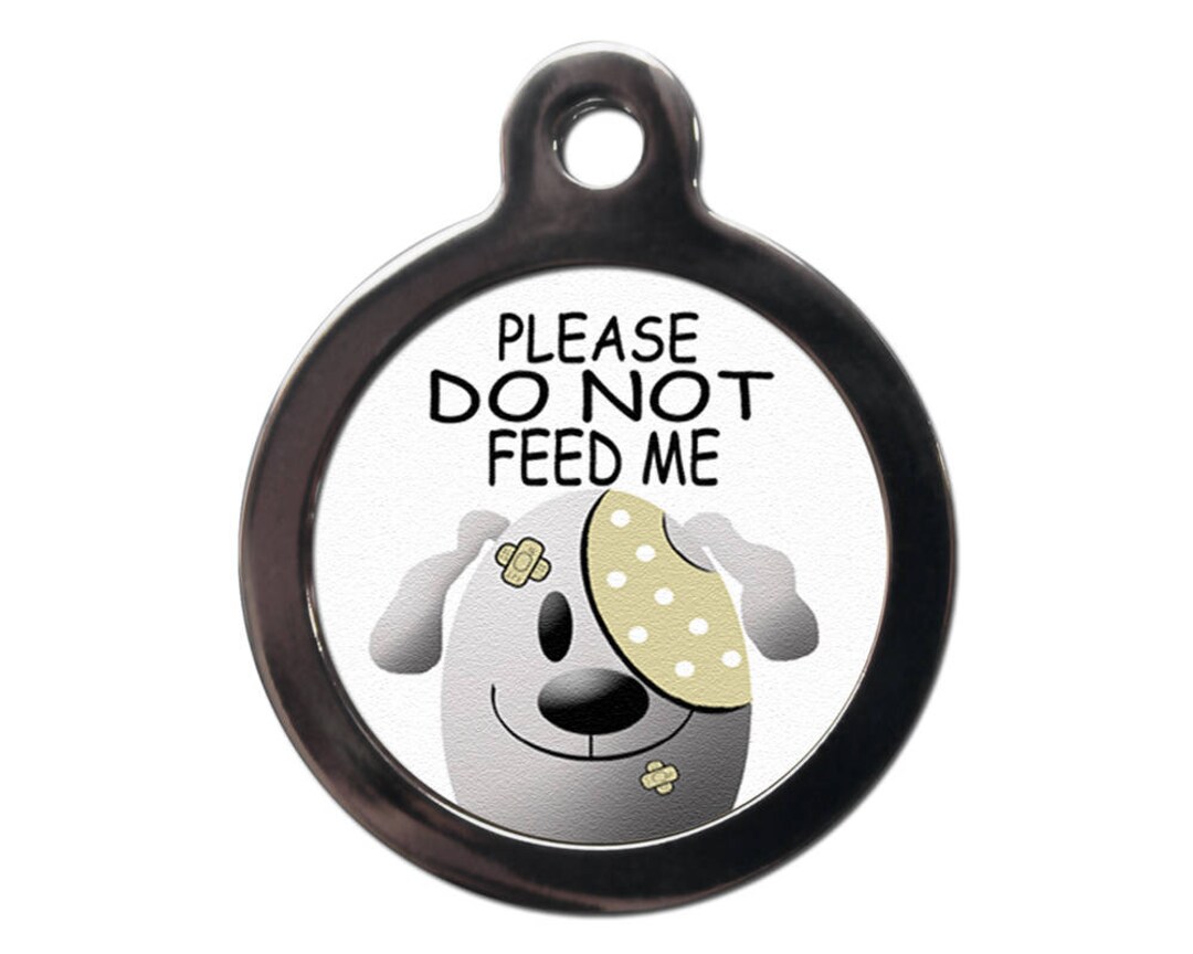 Please Do Not Feed Pet ID Tag Dog Cat Tag Do Not Feed Alert Warning Etsy