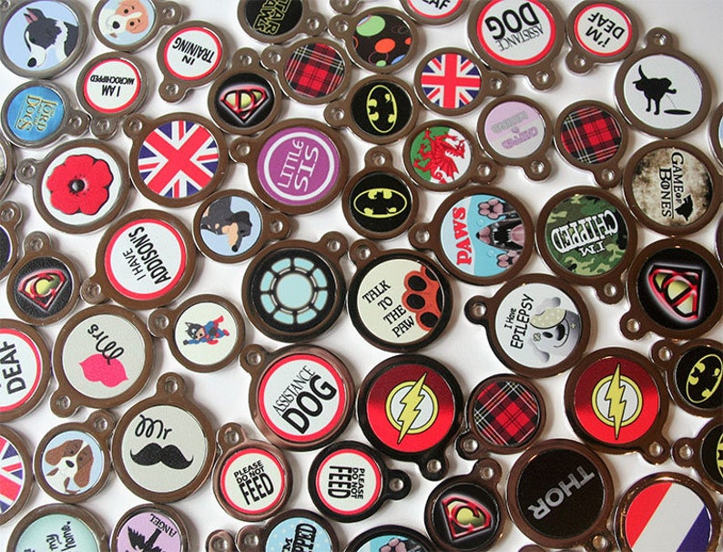 St Andrews Cross Scottish Pet Tag Flag ID Tags Dog Cat Etsy