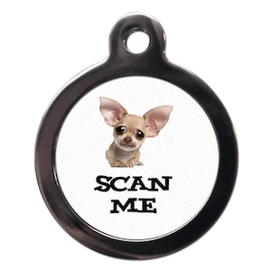 Chihuahua Scan Me Pet  Tag
