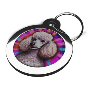 Poodle Pet Tags - Various Designs Available