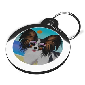 Médaille pour animal de compagnie Papillon - Différents modèles disponibles