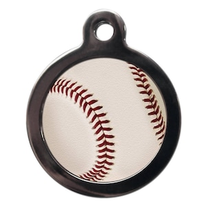 Baseball Pet Tag - Sports Ball Pet Tags