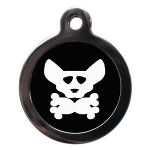 Doggie Skull & Crosbones Pet  Tag - Pirate Dogs Tag for Dogs and Cats