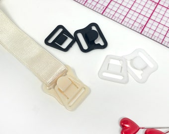 Maternity Breastfeeding Nursing Bra Straps Clips Clasps Hook Tops 12*15mm Nylon