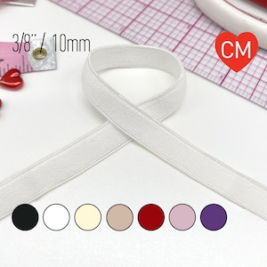 3/8&quot; (10mm) Flat Elastic, Soft Plush Back- 2 Yards
