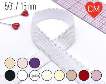 5/8" (15mm) Picot Elastic, Soft Plush Back– 2 Yards