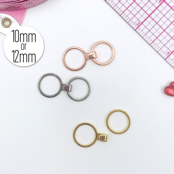 1/2 12mm or 3/8 10mm J-hook With Ring Set, Converts Bra Into a Racer Back  in Gold, Silver or Rose Gold -  Canada