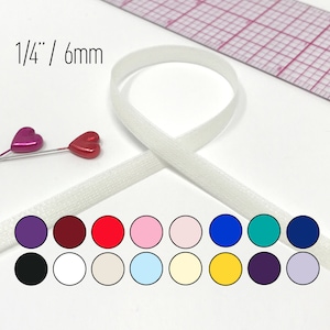 1/4&quot; (8mm) Rigid Seam Cover, for lace or sheer fabric garments- 2 Yards