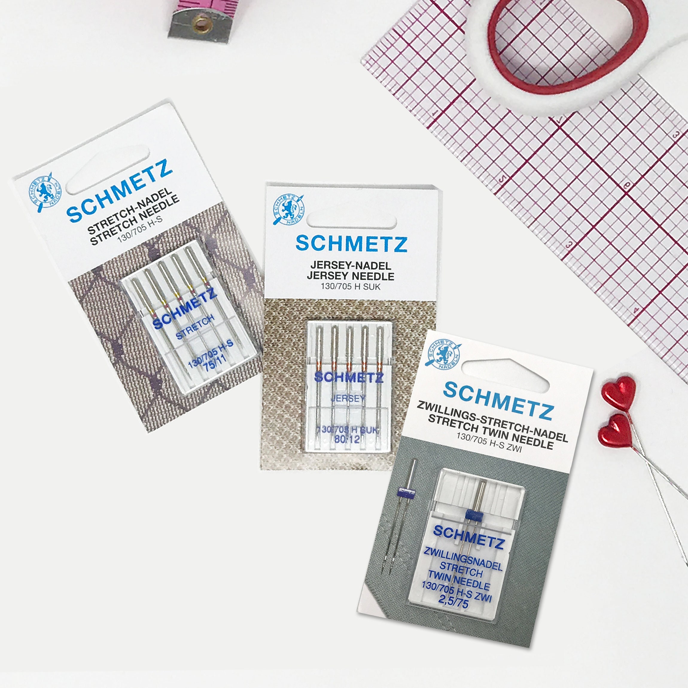 Stretch 75/11, Stretch Twin 130/705 or Jersey 80/12 Sewing Needles