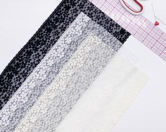 6 3/4 "(17 cm) Stretch-Spitze, weich, hochwertig - per 1 Meter