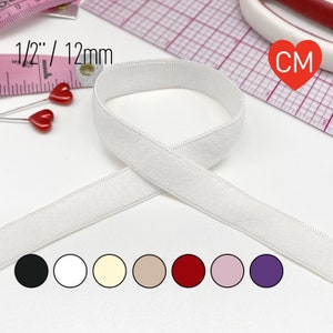 1/2&quot; (12mm) Flat Elastic, Soft Plush Back- 2 Yards