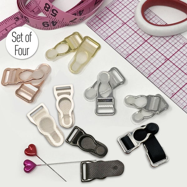 3/8"-10mm or 1/2"-12mm Garter Clips- Set of 4