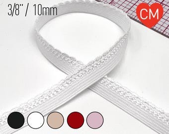 3/8" (10mm) Soft Cute Picot Elastic- 2 Yards