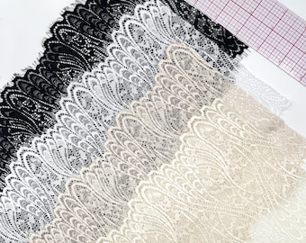 7 "(18 cm) Wimpern Stretch Spitze, weich, hohe Qualität- 1 Yard
