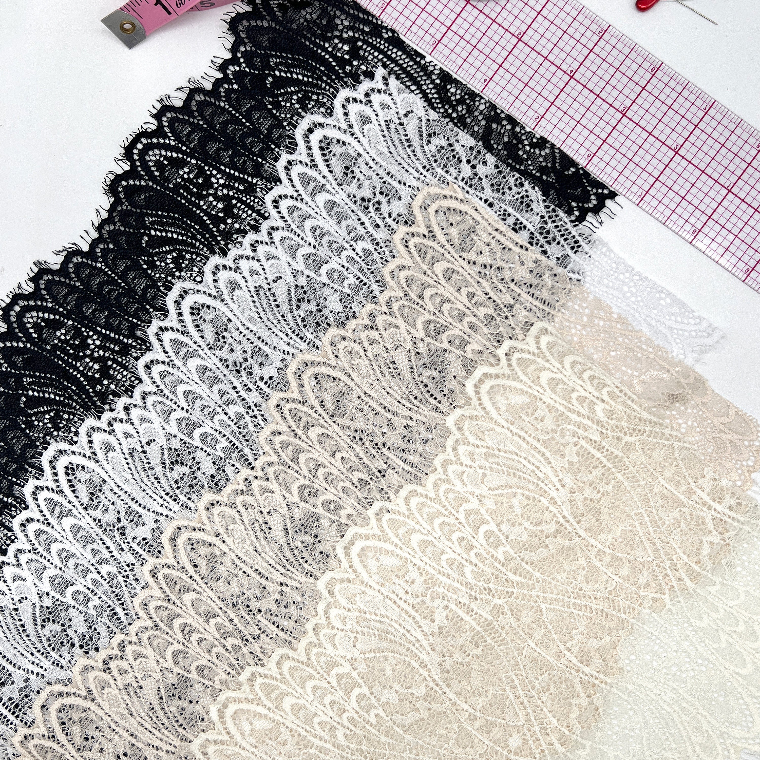Ribbon Lace Fabric Crafts Wide  Ribbons Lace Embroidery Fabric - 2m 4cm  Wide Lace - Aliexpress