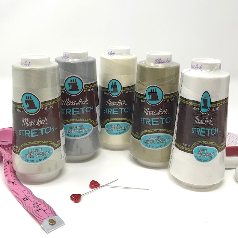 Stretch Thread. Textured Nylon Thread for Bobbin or Looper. Etsy