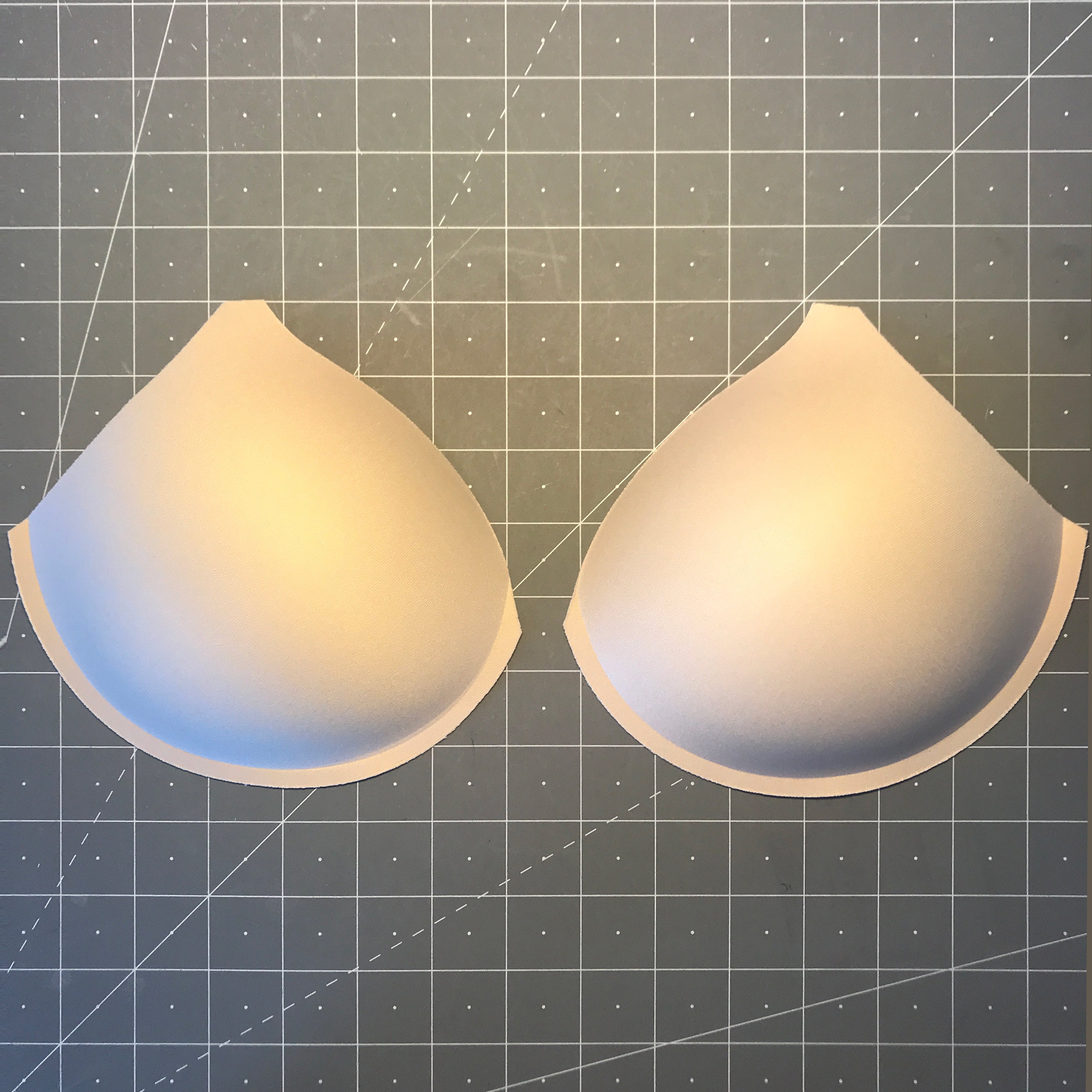 Thin Padding Full Cover Bra Cups With Seam Sizes 32-38 