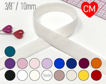 3/8” or 10mm Super Flat Soft Matte Elastic, Stretch Trim- 2 Yards