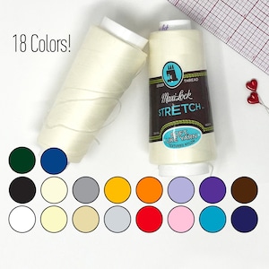 Stretch Thread, Textured Nylon Thread for Bobbin or Looper, Maxi-Lock, 2000 yard spools