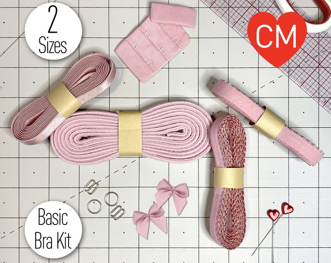 Basic Bra or Bralette Making Kit in Dusty Pink- 3/8