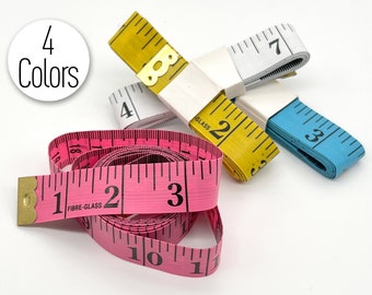 Fitas métricas de costura coloridas de 150 cm/60 polegadas - 4 cores