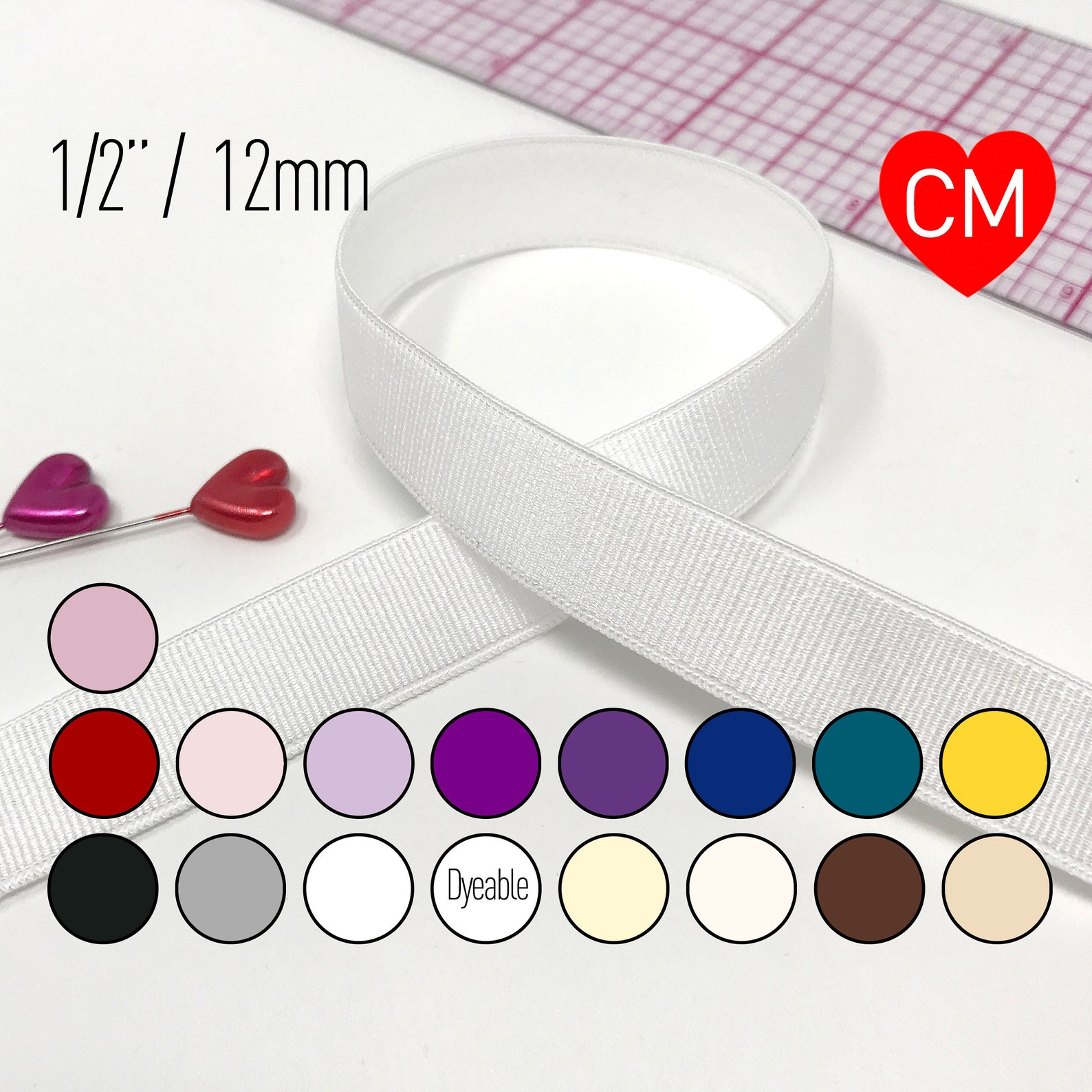 Aazon.co: Bristlegrass Picot Loop Elastic Band For Sewing 3/8\" 10...