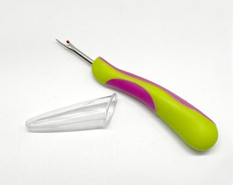 Colorful Easy Grip Silicone-Handled Seam Ripper with Cap