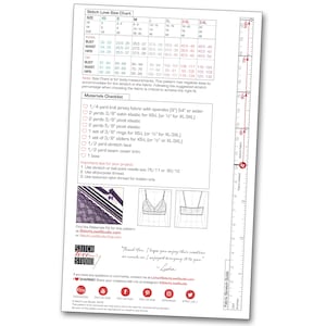 Stitch Love Studio- Daisy Bralette downloadable PDF sewing pattern