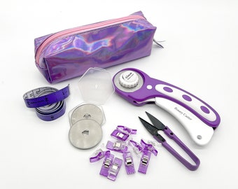 Purple Metallic 6pc Sewing Essentials Kit- The Perfect Gift!