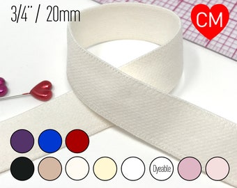 3/4" (20mm) Plush Soft Matte Elastic, Stretch Trim- 2 Yard