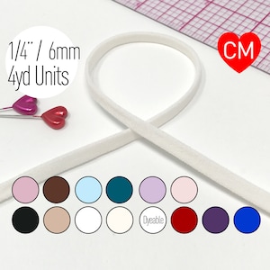 1/4&quot; (5mm) Flat Spaghetti Strap Elastic- 4yd
