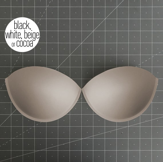 Buy Push up Molded Bra Cups, Almond Shaped With Seam, Inserts or