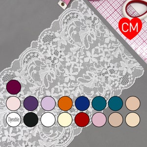 6 1/2&quot; (16.5cm) Stretch Lace, Soft, High Quality- 1 Yard