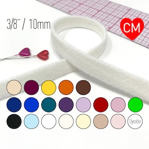 3/8&quot; (10mm) Plush Rigid Bra Underwire Casing/Channeling - 2 Yards