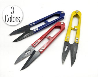 Handy Sewing and Quilting Thread Clipping Snippers in 3 colors