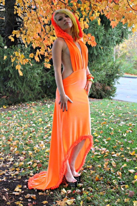 open lace back dress One-Shoulder Neon Sequin Long Prom Dress main image 1